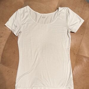 Elegant Cream Short Sleeve Women's Tee